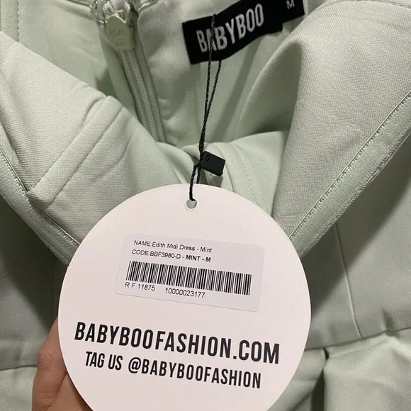 Elegant Strapless Green Dress - Picture 3 of 6